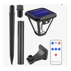 GENERICO - Lampara Farola Solar Sensor De Movimiento Exterior