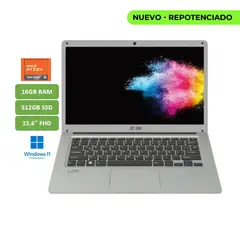 COINTEC - PORTATIL COIN RYZEN 5 7430U 16GB RAM 512GB SSD 15,6" HD WINDOWS 11 PROFESIONAL MOD: LUMIR5-743
