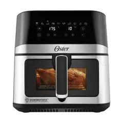 OSTER - Freidora de aire 75Lts Digital DiamondForce con ventana Negra