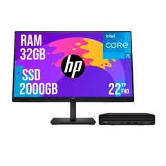 HP - PC PRO MINI G9 INTEL CORE I5 1335U SSD 2TB RAM 32GB 21,5 FHD 322PE