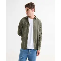 SEVEN SEVEN - Camisa De Hombre Color Verde Marca #45012165