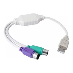 GENERICO - Cable Adaptador Convertidor Conector Ps2 A Usb Teclado Mouse
