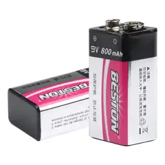 BESTON - Bateria Pila Recargable 9v Voltios 800mah Cuadrada