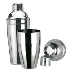 PARKER - Coctelera 3 Piezas Acero Inoxidable Shaker 700ml 24oz Color Plateado