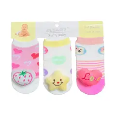 MUNDO BEBE - Medias Para Bebés Niña Niño Set x 3 Bebe