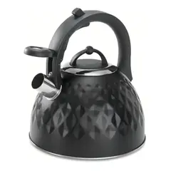 POLK - Tetera Negra Polder Base De Inducción Acero Inoxidable