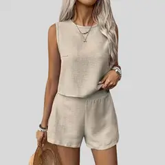 YURELKSHOP - CONJUNTO BLUSA SHORT CASUAL