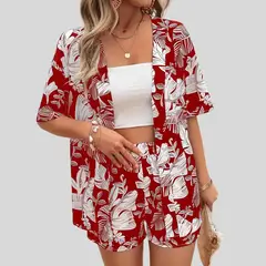 YURELKSHOP - CONJUNTO SHORT Y BLUSA PANTALON CORTO TOP