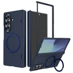 GENERICO - Funda Protectora Bisagra Soporte Compatible Samsung Z Fold 7 Azul