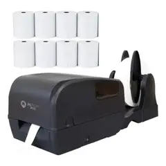 JALTECH - Impresora Térmica De Códigos De Barra Usb Lan + 8 Rollos