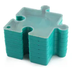 GENERICO - Bandejas Rompecabezas Fichas X 6 Azul