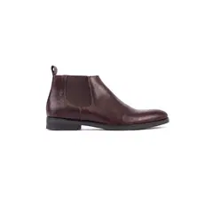 OVERSTATE - Bota formal estilo chelsea en cuero marca 5482-3568ov marrón