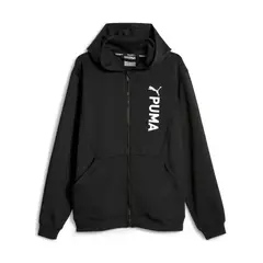 PUMA - Hoodie Negro Hombre Fit Double Knit Fz Hoodie Black 523885-01