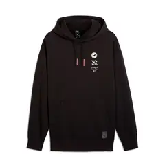 PUMA - Hoodie Negro Hombre App X Staple Graphic 624725-01