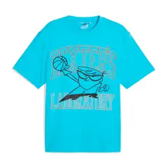PUMA - Camiseta Azul Hombre App Dexters Laboratory Ss Tee 625338-01