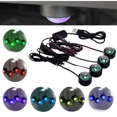 GENERAL - Luz led para interior de carro multicolor