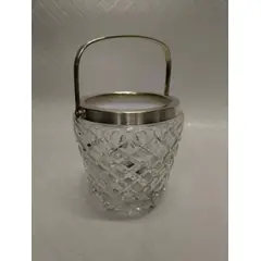 ITALIANA - Hielera Antigua En Cristal Murano Y Plata 925 Antigua Italy