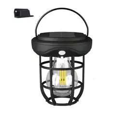 COLME TECHNOLOGY HOME - Lampara Vintage Solar Led Exterior Sensor Movimiento Cl-t66