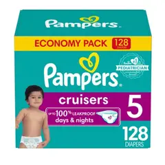 PAMPERS - Pañales Cruisers E5 - 128Unds 12k+