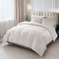 GENERICO - Edredon comforter sherpa - piel de conejo cama King Beige