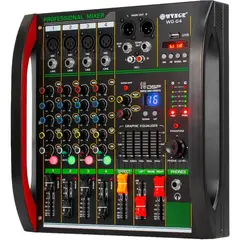 COLME TECHNOLOGY HOME - Consola Mixer Wvngr De 4 Canales Phantom Power 48v Bluetooth