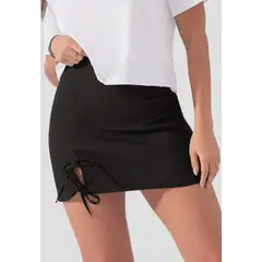 ATYPICAL - Falda Corta Mujer Negro 111389