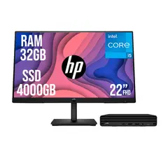 HP - PC PRO MINI G9 INTEL CORE I5 1335U SSD 4TB RAM 32GB 21,5 FHD 322PE