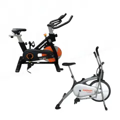 ATHLETIC - Combo cardio Bicicleta Estática Spinning 550BS + Bicicleta Indoor 100BA..