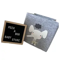 GENERICO - Caja Organizadora Plástica Con Tapa Elefante