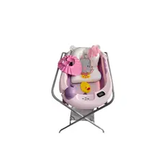 GENERICO - Bañera Plegable De Bebe Soporte Metálico Cojin y Accesorios