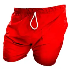 ABC - Pantaloneta hombre con bolsillos unicolor crermalleras secado rapido