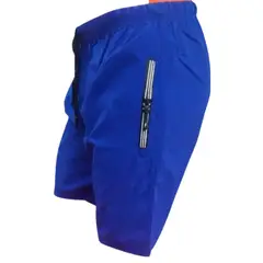 ABC - Pantaloneta hombre con bolsillos unicolor crermalleras secado rapido