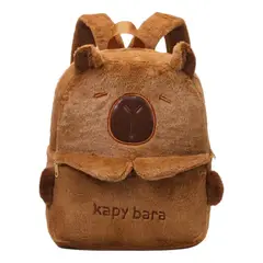 GENERICO - Morral Maleta Capibara Peluche Infantil Niños Niñas Mochila