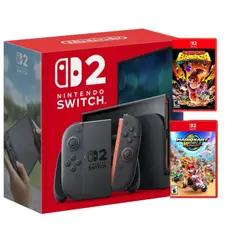 NINTENDO SWITCH - Consola 2 + 2 Juegos Fisicos