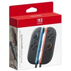 NINTENDO SWITCH - Control Joy-Con (L-R) Azul y Rojo Neón 2