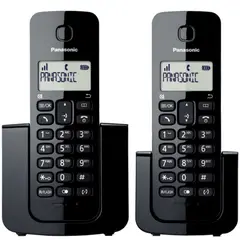 PANASONIC - Teléfono Inalámbrico Dect ID TGB112 2x1 Negro