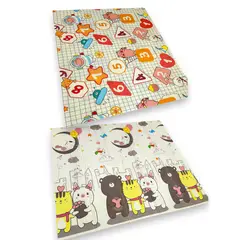 KIDSHOP - Tapete Doble Faz De Gateo Plegable 200x180 Cm Numero y Oso