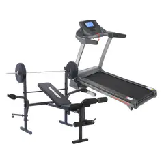 ATHLETIC - Combo Banco de pesas Multifuerza plegable + Trotadora 3290T