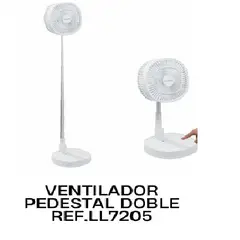 GENERICO - Ventilador de pedestal doble LL7205