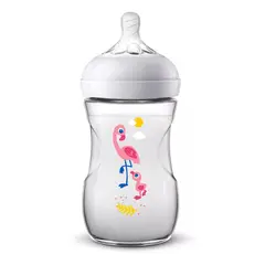 Philips - Tetero Natural 9oz Flamingo Avent - Scf07021
