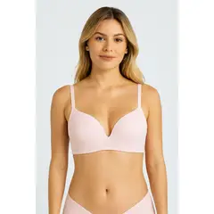LILI PINK - Brasier sin aro triangular en microfibra