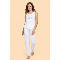 LILI PINK - Conjunto pijama para niña en 2 piezas confeccionado en algodón