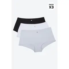 LILI PINK - Paquete x3 panty tipo bóxer en algodón