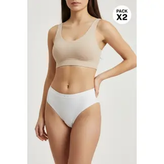 LILI PINK - Hipster paquete x2 con tecnologia seamless en poliamida