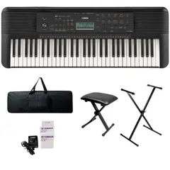 YAMAHA - Teclado Organeta Psr-e283 Adapta + Base+forro+silla