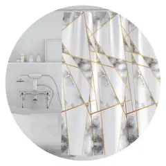 MULTIPLACE COLOMBIA - Cortina de Baño de Tela Impermeable 160x180 cm