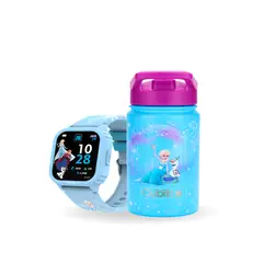 CUBITT - Combo De Niños Smartwatch + Termo Disney Jr X Frozen Blue