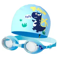 MULTIPLACE COLOMBIA - Set Gorro y Gafas de Natación Infantil con Diseño Animado
