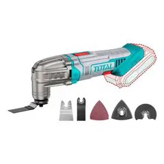 TOTAL - Multiherramieta inalambrica v variable + Accesorios No Incluye Batería Ni Cargador