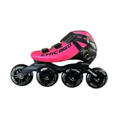 CHICAGO - Patines Profesionales Originales Fibra De Carbono Color Fucsia Talla 34